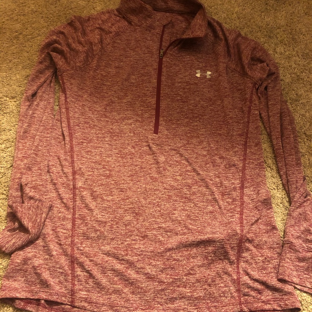 Under Armour burgundy zip up